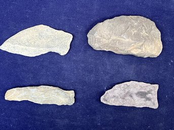 Four Paleo-Indian Knife Blades