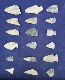 Assortment Of Eighteen Broken Projectile Points