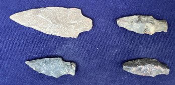 Assortment Of Four Archaic Period Projectile Points
