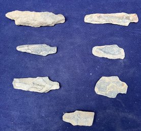Assortment Of Seven Projectile Points From The Archaic Period
