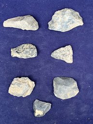 Assortment Of Seven Cutting Tools And Scrapers From The Archaic/Woodland Period