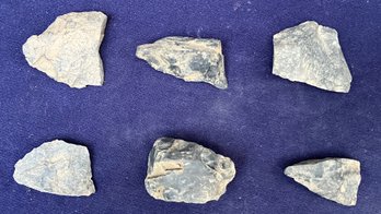 Assortment Of Six Broken Projectile Points And/Or Tools