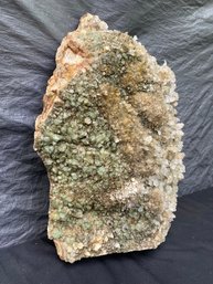 Extremely Large Rare William Wise Mine 141.60 Pounds Green Fluorite & Quartz Crystal Mineral Plate Early 1980s