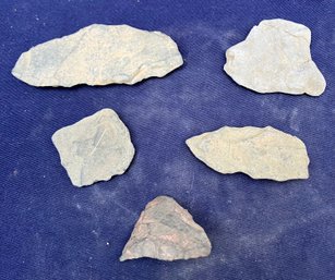 Assortment Of Five Paleo-Indian/Archaic Period Stone Tools