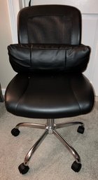 Black Chair With Back Cushion