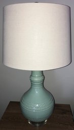 Celadon Style Lamp With Shade 28 X 13