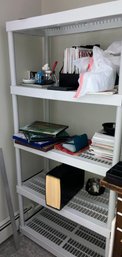 White Plastic Shelving Unit