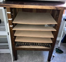 Brown Wooden Cabinet 40 X 32 X 25