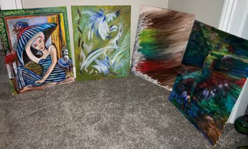 Signed Acrylic Paintings By Brian Ragsdale 16 X 12