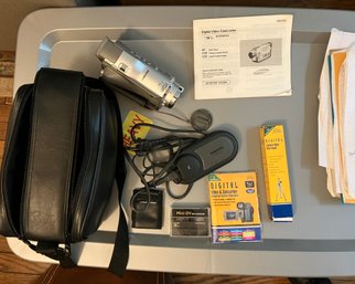 Samsung Camcorder 800X Digital Zoom With Manual, Accessories & Case