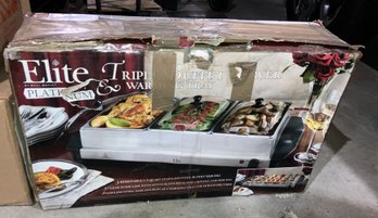 Elite Triple Buffet & Warming Tray