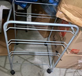 Grey Cart On Wheels