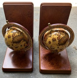 Pair Of Globe Book Ends