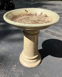 Ceramic Birdbath 24 X 9