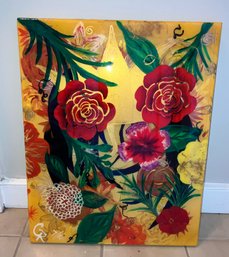 Signed GR 7/16  Queens Blossom From Within Lithograph