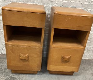 Mid Century Modern Heywood Wakefield Rio Pair Of Side Tables MCM