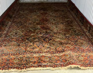 Karastan Rug Multi Color 10 X 14 Panel Kirman 100% Wool 717