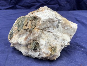 New Hampshire Tourmaline On Muscovite In Quartz & Felspar Matrix 2 Pounds 4 Ounces