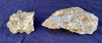 Two Large Muscovite In Felspar Matrix Specimens 3 Pounds 6 Ounces