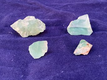Lot Of Four New Hampshire William Wise Mine Fluorite Specimens 1.0 Ounce Total Weight
