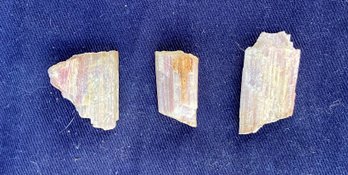 Three California Pink Tourmaline Crystals 0.5 Ounces