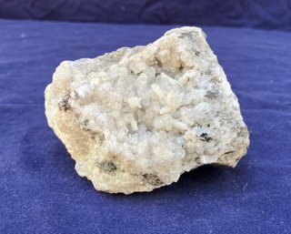 Calcite Stilbite Crystal Cluster In Matrix 10.5 Ounces