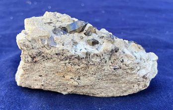 New Hampshire Felspar Microcline With Smoky Quartz Crystals 4.6 Ounces
