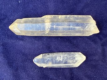 Two Quartz Crystals 0.2 Ounces & 7.2 Ounces
