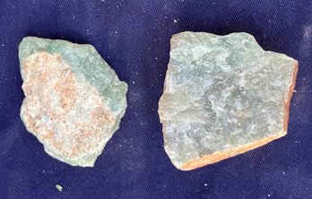 Ten Natural Green Quartz Mineral Specimens 4.2 Ounces