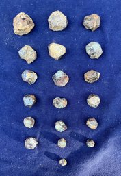 Lot Of Nineteen New Hampshire Almandine Garnets Total Weight 3.9 Ounces