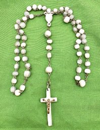 Antique Mother Of Pearl Rosary Beads