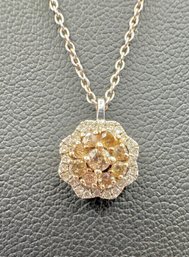 Chocolate Diamond Sterling Silver Necklace