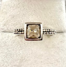 MICHAEL DAWKINS Sterling Smoky Topaz  Ring