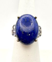 Chuck Clemency Sterling Lapis Tanzanite  Ring