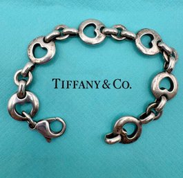 Vintage TIFFANY & CO Sterling Multi Hearts Bracelet