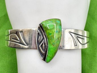 JAY KING Sterling Silver Green Turquoise Bracelet