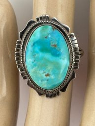 Vintage Native American Sterling Turquoise Ring