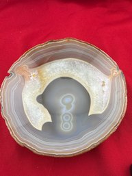 Beautiful Genuine Banded Agate Stone Dish