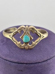 Vintage Native American Turquoise Sterling Bracelet