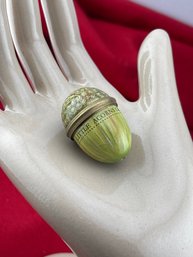 Vintage HALCYON DAYS Enamel Acorn Box