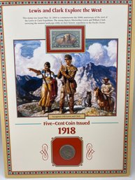 Cool Buffalo Nickel 1917 With Stamp And Story