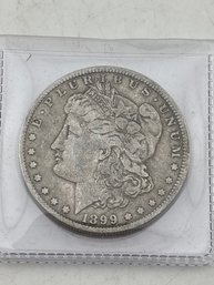 Genuine US Morgan 90 Percent Silver Dollar 1899 O