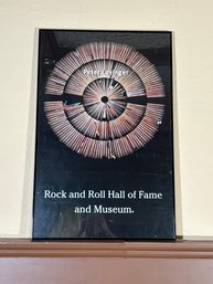 Framed Peter Lavinger Rock And Roll H.O.F. Poster