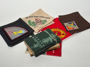 Vintage Boy Scouts Neckerchiefs And Books