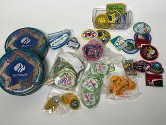 Girl Scout Patches And Tins Circa 2000s