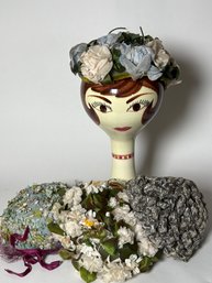 Four Vintage Women's Hats (B)