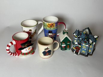 Christmas Mugs And Candles