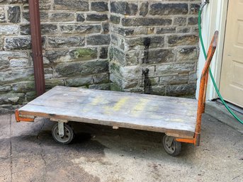 Industrial Wooden Platform Truck