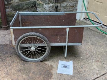 Wooden Two-wheel Garden Way Utility Cart