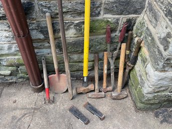 Assorted Manual Landscaping And Demolition Hand Tools
